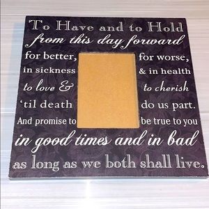 Wedding theme Picture Frame